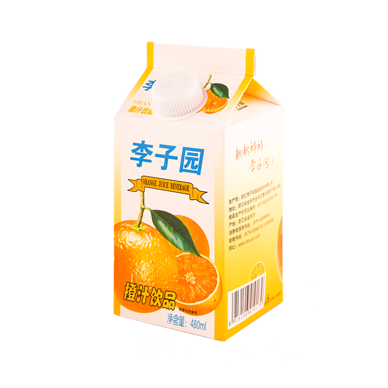 橙汁饮品，单盒净含量480ml