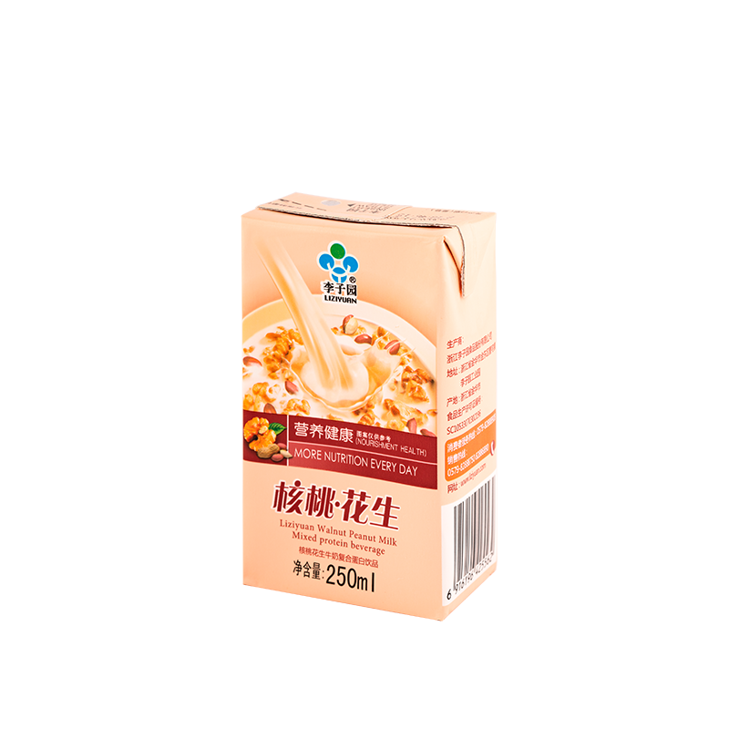 核桃花生牛奶复合蛋白饮品，单瓶净含量250ml